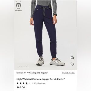 Zamora Navy Jogger Scrub Pants